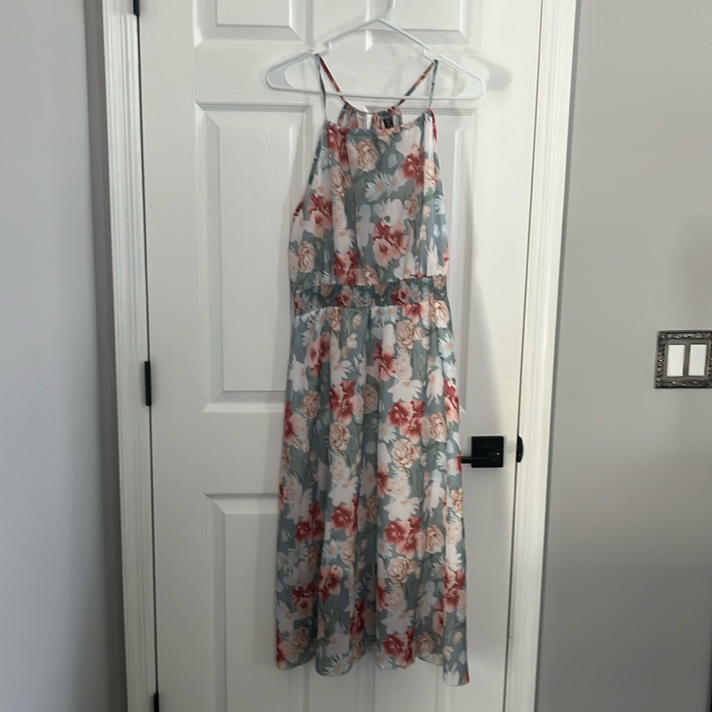 Midi Halter Floral Dress - Sizes 0XL & 1X - NWOT - Picture 1 of 7